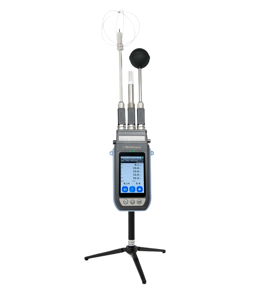 Heat stress meter HD32.3 + TP3207.2 + TP3276.2 + HP3201.2 + VTRAP30 + HD2110USB + SWD10 + HP3217.2 + AP3203.2